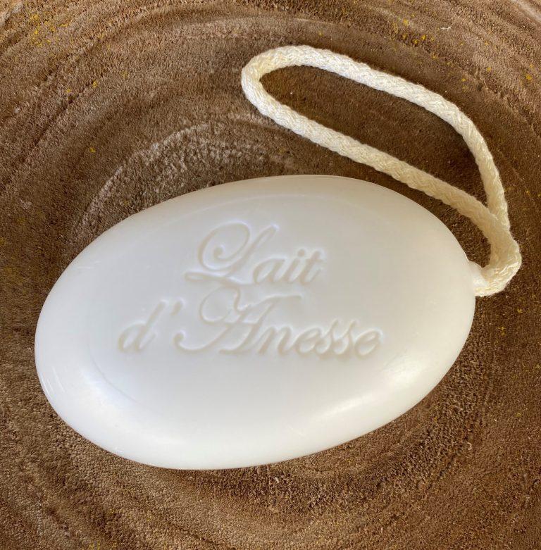 Savon à corde au lait d'ânesse biologique nature