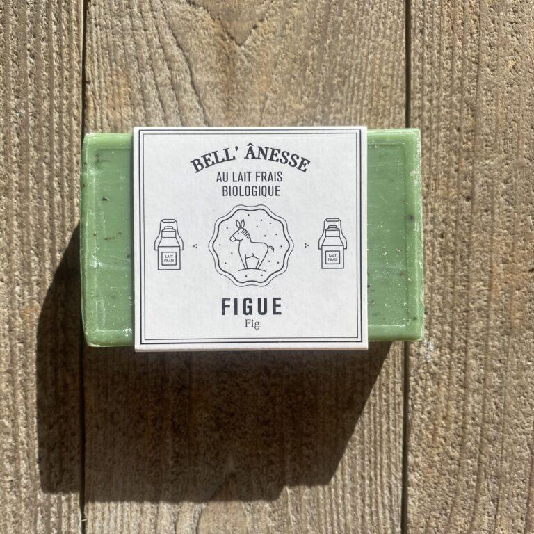 Savon double face au lait d'ânesse et à la figue