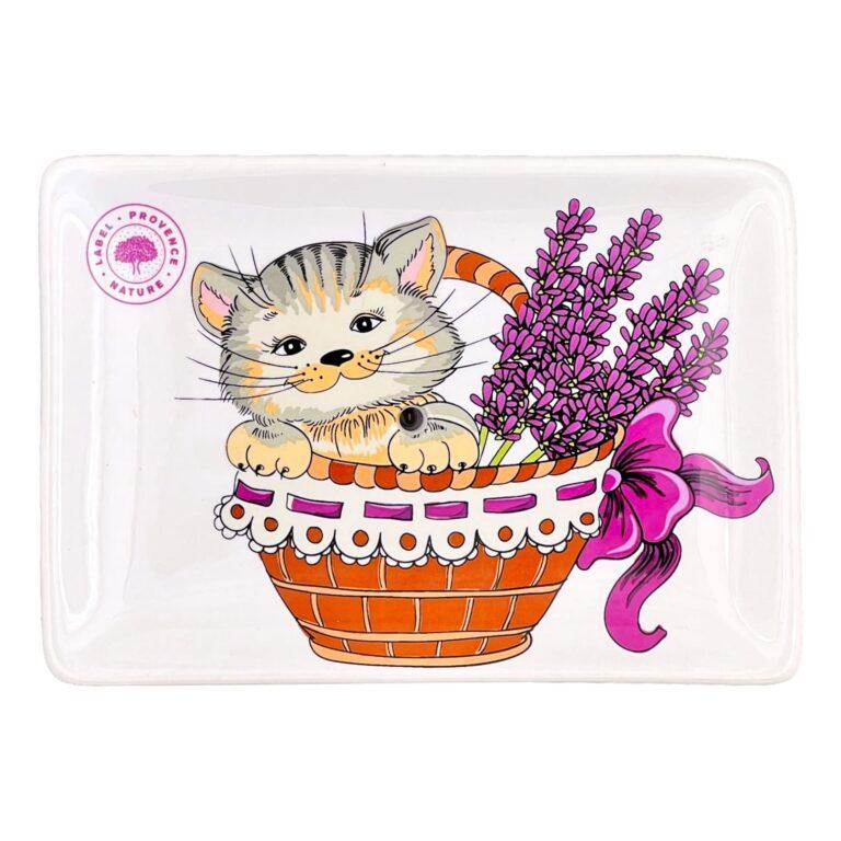 Porte Savon céramique chaton
